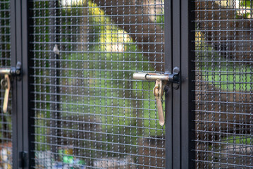 Metal Gate with Wire Mesh Design