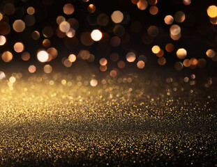 Luxury Black and Gold Christmas Background