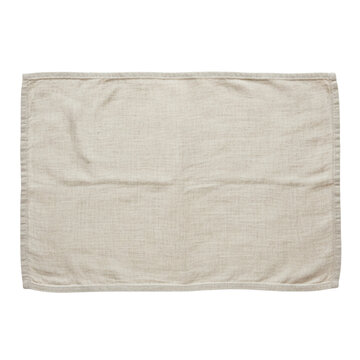Beige linen placemat with texture