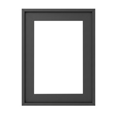 Simple black picture frame mockup