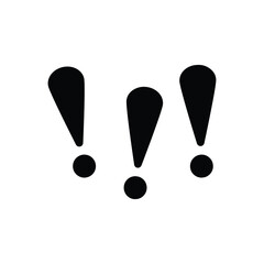 exclamation mark outline icon vector design good for web or mobile app
