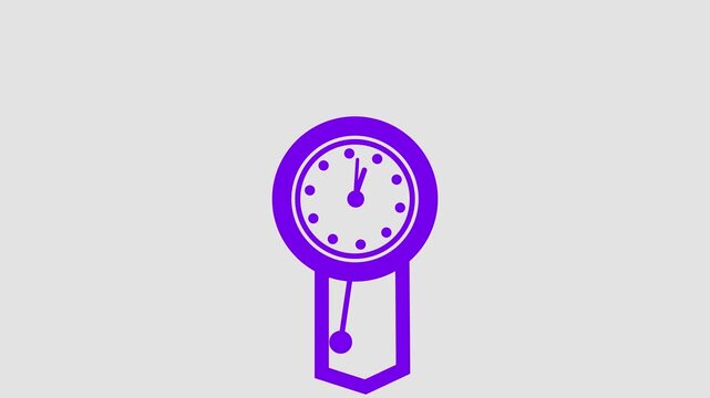 pendulum clock icon on white background Pendulum Vector Icon.