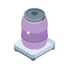 Have a look at this amazing icon of logistics drum in modern design style