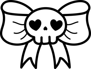 skull bow