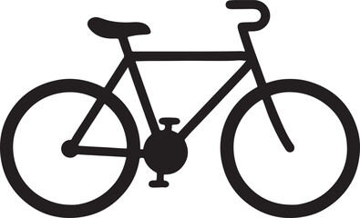 Bicycle Silhouette – Healthy Transport Vector