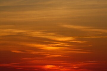 Red Sunset and glowing sky