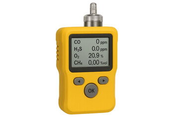 Portable multi gas detector measuring harmful substances for safety