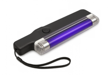 Portable ultraviolet black light lamp checking currency