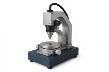 Hardness tester machine performing material quality control