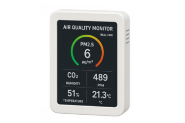 Air quality monitor detecting indoor environment metrics