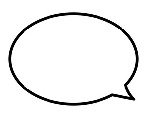 シンプルな吹き出しイラスト素材