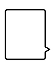 シンプルな吹き出しイラスト素材