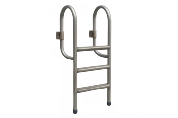 Stainless steel swimming pool ladder with handrails