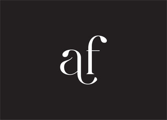 Creative AF Monogram Logo Vector