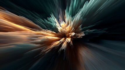 An abstract explosion of vibrant colors creates a dynamic and captivating visual experience, showcasing artistic flair