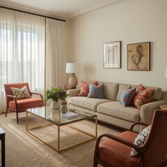 modern living room , living room interior