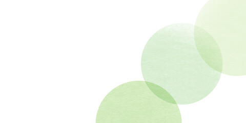 緑色の和紙に描かれた円形のやさしい幾何学的な背景