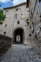 Fototapeta premium Gubbio, Umbria, Italy. Glimpses and panoramas