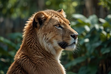 portrait of a tiger on transparent background