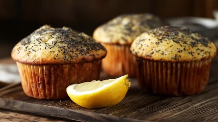 Delicious lemon poppy seed muffins baked to perfection for a bright morning treat in July 2025