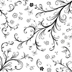 vector illustration of a floral ornament