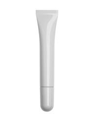 Cosmetic Tube Mockup. White Blank Packaging for Skincare, Cream, Gel or Gloss on a Transparent Background.