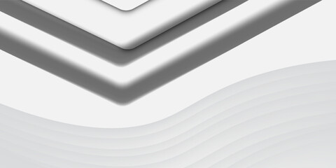 White abstract background vector. Gray abstract. Vector illustration graphic. Futuristic and Circular curve shape