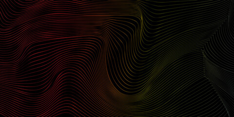 Red Abstract Wave Line Pattern Art Background