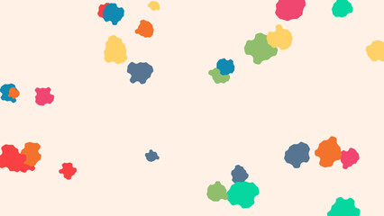 Abstract pastel shapes and blobs background for presentations and design