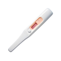 Positive pregnancy test isolated on transparent background indicating pregnancy