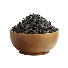 Fototapeta premium Green Tea in Wooden Bowl A Refreshing Aroma