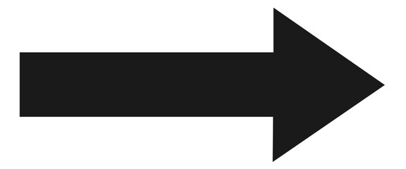 Black straight arrow icon, pointer sign.
black arrow icon isolated