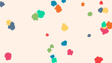 Abstract shapes and forms on a cream background minimalist design