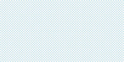 Dotted grid seamless pattern for bullet journal. Blue point texture. Blue dot grid for notebook paper. Vector illustration on white background.