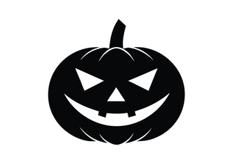 pumpkin lantern mask silhouette vector icon