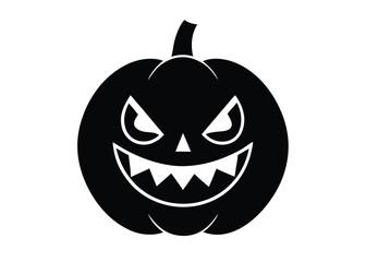 pumpkin mouth mask silhouette vector icon