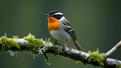 Robin perched on a branch