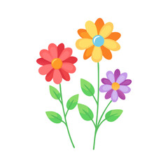 colorful flowers illustration