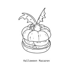 Halloween macaron