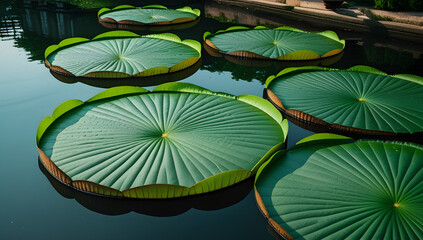 water lily in a pond