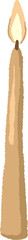 Golden candle Christmas 