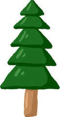 green christmas tree