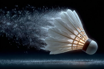 "Close-Up of Badminton Shuttlecock for Sport and Recreation"