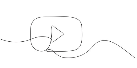 Continuous one line art drawing  icon