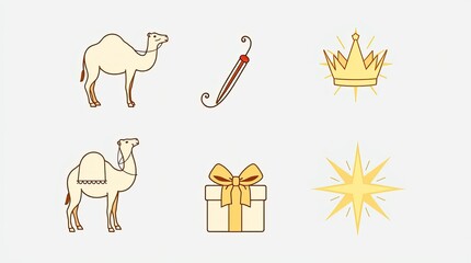 Epiphany Day – Three Kings Celebration Illustration & Design Collection