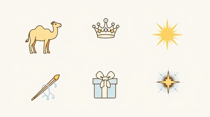 Epiphany Day – Three Kings Celebration Illustration & Design Collection