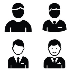 user Minimalist and Simple Silhouette vector illustration