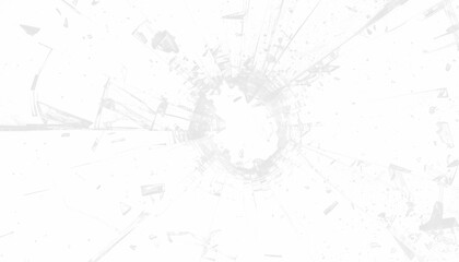 PNG shattered glass forming dynamic explosion pattern with transparent background, perfect for overlays, poster designs, digital art, photo effects, and creative graphic projects