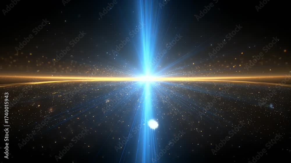 Wall mural exploding star in deep space galaxy background