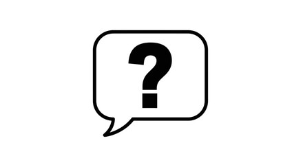 Question Mark Icon – Help Support Inquiry Symbol